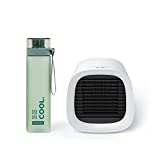 Evapolar evaCHILL Personal Evaporative Air Cooler & Humidifier, Portable Air Conditioner, Desktop Cooling Fan (White) Bundle with evaBOTTLE 0.7L, BPA Free Leak Proof Water Bottle (2 items)