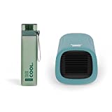 Evapolar evaCHILL Personal Evaporative Air Cooler & Humidifier, Portable Air Conditioner, Desktop Cooling Fan (Grey) Bundle with evaBOTTLE 0.7L, BPA Free Leak Proof Water Bottle (2 items)