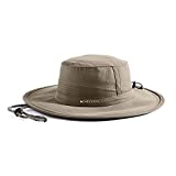 MISSION Cooling Booney Hat- UPF 50, 3” Wide Brim, Adjustable Fit, Mesh Design for Maximum Airflow and Cools When Wet- Khaki