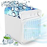 Portable Air Conditioner, Personal Evaporative Cooler Air Conditioner Fan, Cordless&Rechargeable Personal Air Cooler for Room and Office