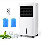 GOFLAME 3-in-1 Evaporative Air Cooler, Portable Air Cooling Fan with Remote Control, Timer, Air Humidifier with 4 Speeds & 3 Modes for Home, Office