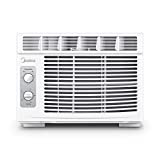 Midea 5,000 BTU EasyCool Window Air Conditioner and Fan - Cool up to 150 Sq. Ft. with Easy to Use Mechanical Control and Reusable Filter