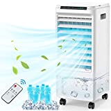 Evaporative Air Cooler - AOLOS 3-IN-1 Portable Air Cooler & Air Conditioner Fan w/Remote, 3 Speeds, 1.85-Gal Water Tank, 7H Timer & 40°Oscillation, Ultra Quiet Evaporative Cooler for Room Home Office