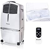 Honeywell 525-790CFM Portable Evaporative Cooler, Fan & Humidifier with Ice Compartment & Remote, CL30XCWW, White