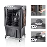 Honeywell Home Outdoor Rated Portable Evaporative Swamp Cooler & Fan, ETL Certified Outdoor-Safe with GFCI cord, 2800 CFM, Gray (CO810PM)