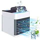 Portable Air Conditioner, Evaporative Air Cooler in 3 Speed, USB Air Personal Conditioner with LED Light for Home Office