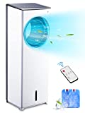 3 In 1 Evaporative Air Cooler - Bladeless Tower Fan Instant Cool and Humidify; Air Conditioner With 3 Wind Speed & 4 Modes, 8-Hour Timer Air-Cooling Fan Remote Control for Bedroom, Office