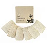 FAAY Eco Friendly Sponges for Dishes, Multi-Purpose Non-Scratch Loofah Scrubber for Cookware, Kitchen, Bathtub and Body, Handmade Unbleached Luffa Fiber, Natural, Biodegradable, Compostable & No Smell