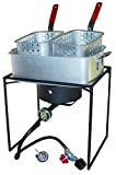 King Kooker 1618 16-Inch Propane Outdoor Cooker with Aluminum Pan and 2 Frying Baskets