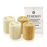 Remossy Natural Loofah Sponge for Body Scrubber Skin Care 100% Egyptian Organic Loofah Sponge Shower Exfoliating for Men and Women Loofa Dish Sponge for DIY