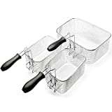 Replacement Stainless Steel Basket Set with Handles for Secura MSAF40DH / TSAF40DH Deep Fryer