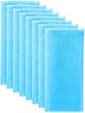 Boao 8 Pieces 36 Inch Extra Long Exfoliating Bath Cloth Nylon Bath Towel Body Shower Cleaning Sponges (Light Blue)