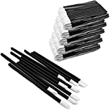 500Pcs/Set Disposable Lip Brushes Make Up Brush Lipstick Lip Gloss Wands Applicator Tool Makeup Beauty Tool Kits (Black)