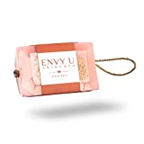 Envy U Bikini Care Loofah Soap Bar - For Shaving Relief, Ingrown Hairs, Razor Bumps and Razor Burns - Natural Organic Soap on a Rope with Coconut and Lye - Face and Body Wash