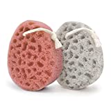 Spongentle Ultra Soft Body Loofah Sponge, Natural Colors, for Bath and Shower, Multiple Textures for Gentle Cleansing and Deep Exfoliation, Generous and Rich Lather, (Pack of 2)