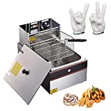 WeChef Electric Deep Fryer with Basket 2500W 12.7 Qt Countertop Stainless Steel Frying Machine Commercial Home Chicken Funnel Cake Bar
