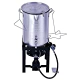 Turkey Fryer 30 QT Deep Fryer Pot & Gas Stove Propane Burner Stand Stockpot with Spigot