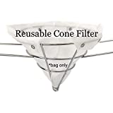 The FryOilSaver Co. 10” Reusable Cone Filter Bag for Frying Oil | Compatible with Winco and Culinary Depot Cone Filter Frames | Reusable Deep Fryer Filter Bag | Durable Construction | Easy to Clean