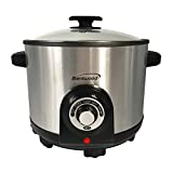 Brentwood Electric Deep Fryer & Multi Cooker, 5.2 Quart, Stainless Steel