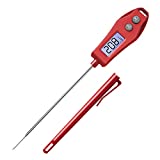 Etekcity EMT100 Digital Instant Read Meat Thermometer, 5'Long Probe, Red