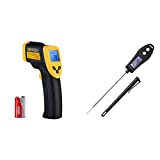 Etekcity Infrared Thermometer 1080 (Not for Human) and Meat Thermometer Black