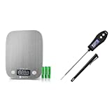 Etekcity LED Food Scale and Black Meat Thermometer