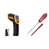 Etekcity Infrared Thermometer 749 (Not for Human) and Meat Thermometer Red