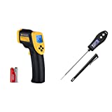 Etekcity Infrared Thermometer 800 (Not for Human) and Meat Thermometer Black