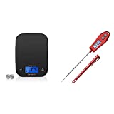 Etekcity Black Food Scale and Red Meat Thermometer