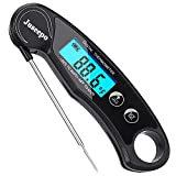 Juseepo Digital Instant Read Meat Thermometer, 2s Best Ultral Fast Waterproof Digital Grill Thermometer,Kitchen Food Thermometer for BBQ,Cooking,Baking,Beef,Liquid,Smoked (Black)