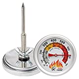 BBQ Grill Thermometer for Smoker,Grill Parts Replacement- 2.5' Dial Barbecue Thermometer Temperature Gauge for Smoker,Oven Large Face Cooking Thermometer for Meat Cooking Beef Pork Lamb