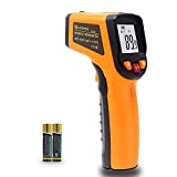 Ketotek Digital Infrared Thermometer Temperature Gun -58°F-1112 °F(-50°C - 600°C) Handheld Non Contact IR Laser Thermometer KT600Y for Cooking Meat Kitchen Refrigerator Pool Pizza Oven BBQ Food