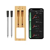 Wireless Meat Thermometer | 165ft Smart Candy Thermometer, Digital Food Thermometer with Bluetooth and Assisted Cooking for Air Fryer, BBQ, Oven, Deep Frying, Grill etc (2)