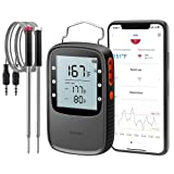 Govee Bluetooth Meat Thermometer, Wireless Meat Thermometer for Smoker Oven, Digital BBQ Thermometer for Grill, Smart Meat Thermometer with Dual Probe, Meat Thermometer Bluetooth for Cooking Kitchen
