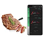 Wireless Meat Thermometer | 165ft Smart Candy Thermometer, Digital Food Thermometer with Bluetooth and Assisted Cooking for Air Fryer, BBQ, Oven, Deep Frying, Grill etc (1)