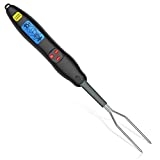 GEMITTO Digital Meat Thermometer with Probe for Grilling and Smoking, Instant Read Food Thermometer, Cooking Food Kitchen Thermometer Wireless for Grill BBQ Smoker Oven Oil Steak