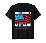 Funny Make Grilling Great Again Trump BBQ Pit Master Dad T-Shirt