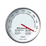 KitchenAid KQ902 Leave-in, Oven/Grill safe Meat Thermometer, TEMPERATURE RANGE: 120F to 200F, Stainless Steel