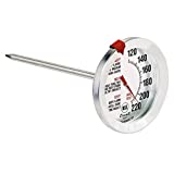Escali AH1 NSF Certified ProAccurate Oven Safe Meat Thermometer, Extra Large Dial, Silver