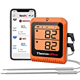 ThermoPro Wireless Meat Thermometer of 500FT, Bluetooth Meat Thermometer for Smoker Oven, Grill Thermometer with Dual Probes, Smart Rechargeable BBQ Thermometer for Cooking Turkey Fish Beef