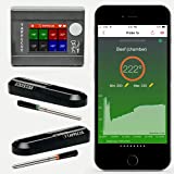 Tappecue AirProbe Deluxe Bundle - Smart WiFi and Wireless Meat Thermometer for Cooking, Made in USA | 2 x AirProbes for Cooking, Internet Enabled Cloud Storage & Alarm. Works with Android & iOS Apps