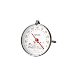 Taylor Precision Products Leave-in Meat Oven Safe Compact Analog Dial Meat Food Grill BBQ Kitchen Cooking Thermometer, 3 inch dial, Stainless Steel