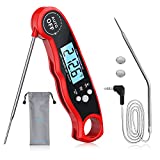Nicewell Dual Probe Meat Thermometer Digital Instant Read for Kitchen, Oven Safe Leave in Food Cooking, Grill, BBQ, Smoker, Candy, Home Brewing, Coffee, and Oil Deep Frying