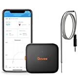 Govee Bluetooth Wireless Meat Thermometer for Oven Smoker, Digital Food Thermometer with 1 Probe, 230ft Remote Monitor BBQ Thermometer for Grill, Smart Candy Thermometer for Kitchen Cooking