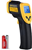 Etekcity Infrared Thermometer 1080, Heat Temperature Temp Gun for Cooking, Laser IR Surface Tool for Pizza, Griddle, Grill, HVAC, Engine, Accessories, -58°F to 1022°F, Yellow
