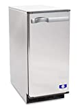 Manitowoc SM-50A 14 3/4' Air Cooled Undercounter Octagonal Cube Ice Machine with 25 lb. Bin - 53 lb. With Pump