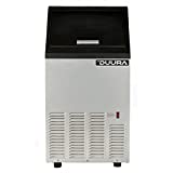 DUURA DI75, Stainless-Steel Undercounter, Self-Contained Machine, Front-Breathing Design with Air Cooled Compressor Produces up to 75 lbs. of Bullet ice Cubes