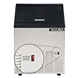 DUURA DI100A DI100 Stainless Steel 22-inch Self-Contained Undercounter Machine, Front Breathing Design with Air Cooled Compressor Produces up to 110 lbs. of Bullet ice Cubes