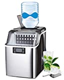 Ice Makers Countertop 1 Gallon, 45lbs Square Ice Cubes Making Machine with Ice Scoop & Self-Cleaning Function, 20 Minutes Fast Icing