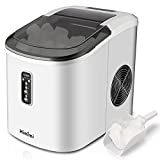 Himimi Ice Maker Machine Countertop, 26 lbs in 24 Hours, 9 Cubes Ready in 6-8 Mins, Electric ice Maker & Automatic Portable Ice Cube Maker with Ice Scoop and Basket - White